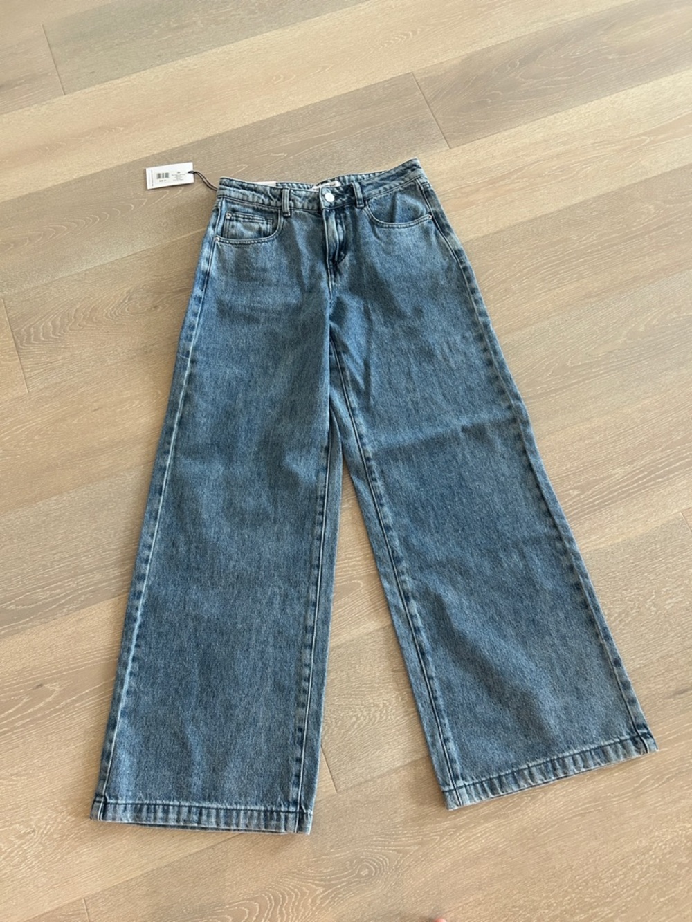 WeWoreWhat Wide-Leg Jeans in Medium Blue